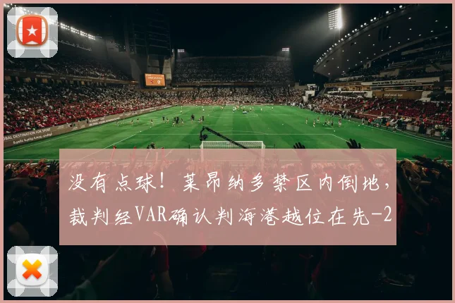 没有点球！莱昂纳多禁区内倒地，裁判经VAR确认判海港越位在先