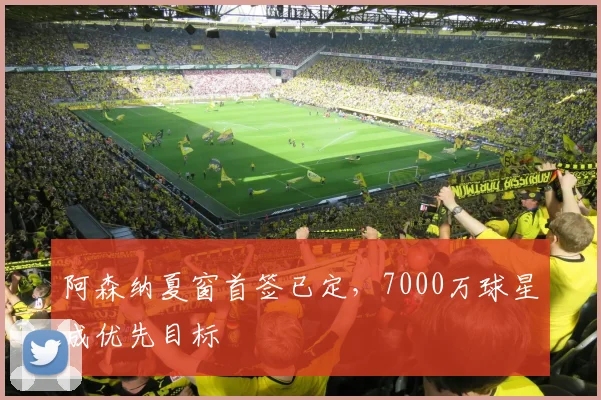 阿森纳夏窗首签已定，7000万球星成优先目标